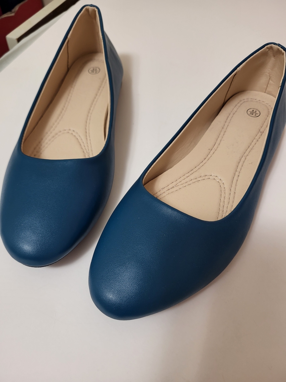 Classic Women's  Flats in Teal Blue